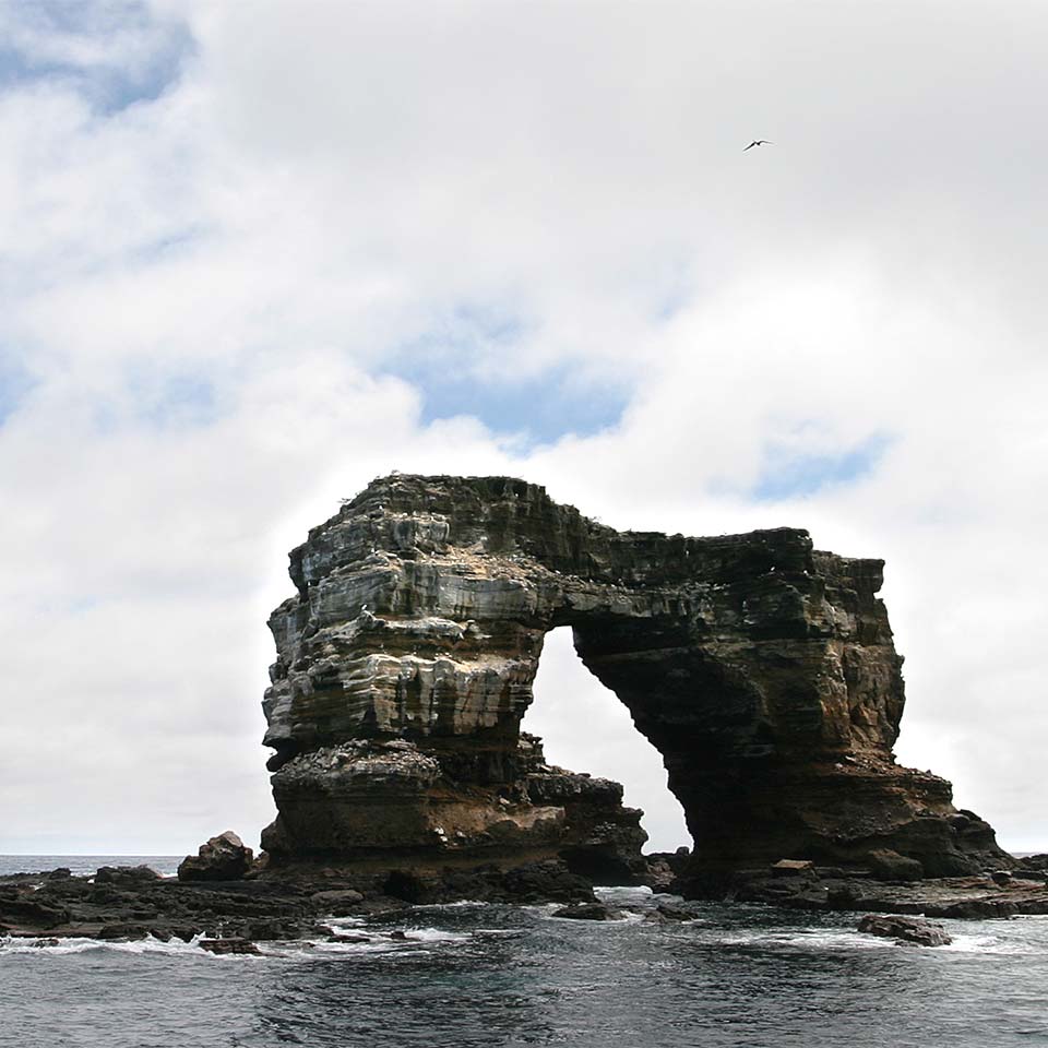 A rocky arch on Darwin Island